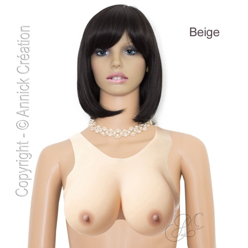 Buste faux seins silicone, style brassière