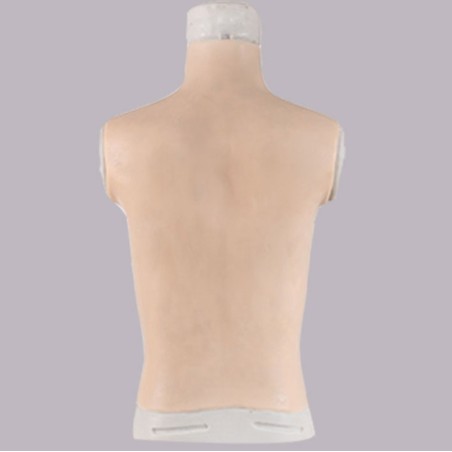 Buste long faux seins, col haut, taille G