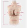 Buste long faux seins, col haut, taille G
