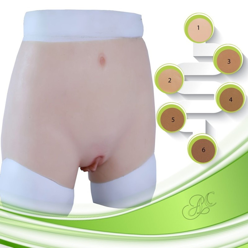 Culotte faux vagin, en silicone, pour les femmes trangenres