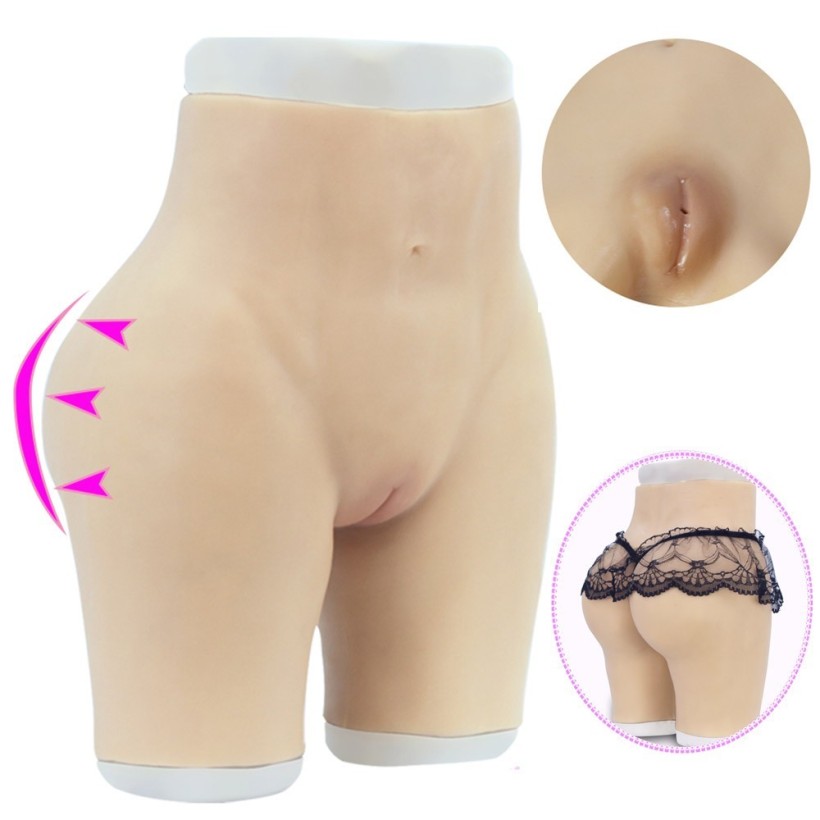 Panty réaliste en silicone, pour rehausser les fesses