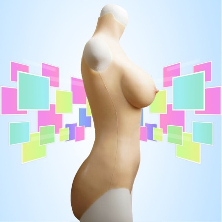 Body faux seins silicone avec faux vagin