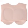 Buste faux seins silicone, encolure ronde, décolleté dos