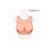 Buste faux seins silicone, pour la saison estivale, bonnet