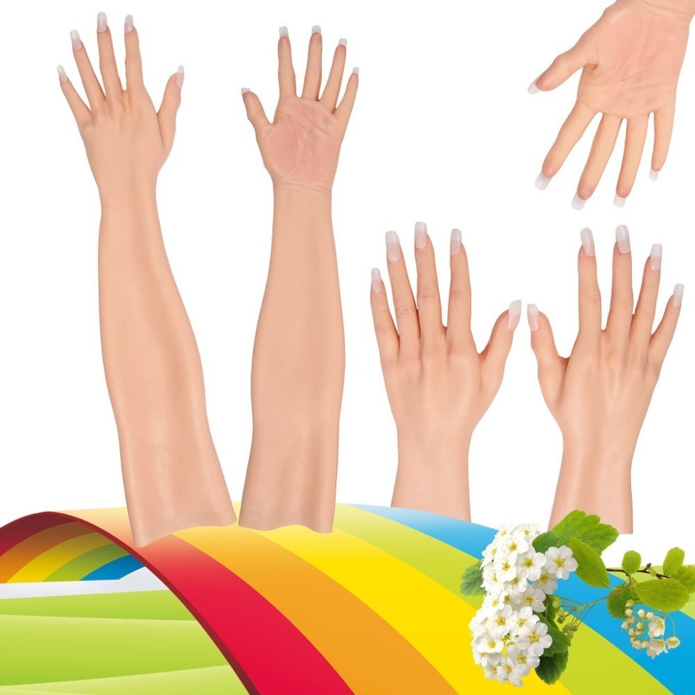 Gants féminins réalistes en silicone Gants féminins réalistes en silicone