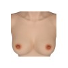 Buste faux seins new design, bonnet B, col haut
