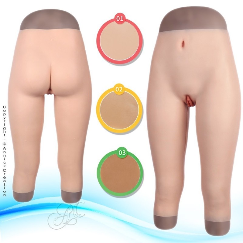 Legging réaliste faux vagin, en silicone