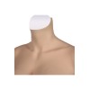 Buste faux seins new design, en silicone, col haut