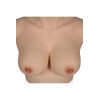 Buste faux seins new design, en silicone, col haut