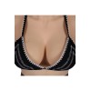 Buste faux seins new design, en silicone, col haut