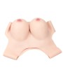 Buste faux seins, encolure ronde, poitrine volumineuse