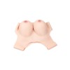 Buste faux seins, encolure ronde, poitrine volumineuse