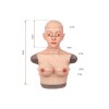 Buste faux seins masque intégré