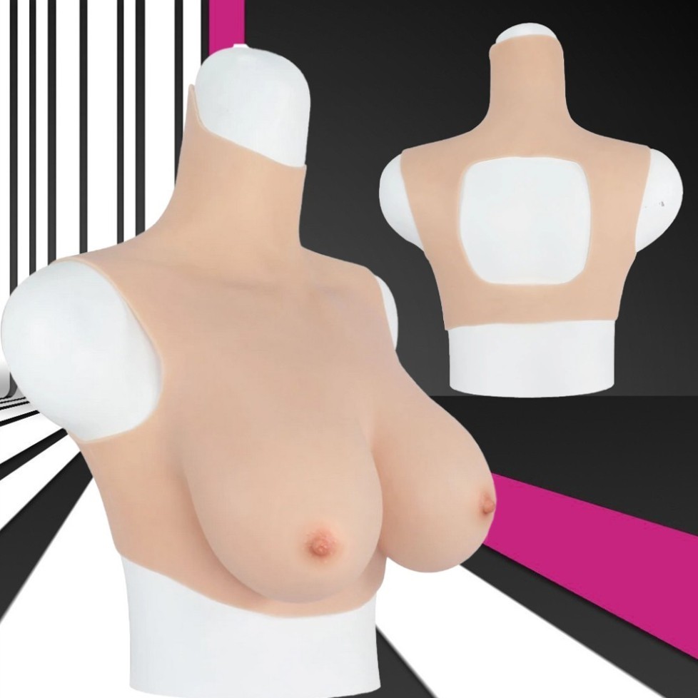 Buste faux seins réaliste, dos ouvert Buste faux seins réaliste, dos ouvert