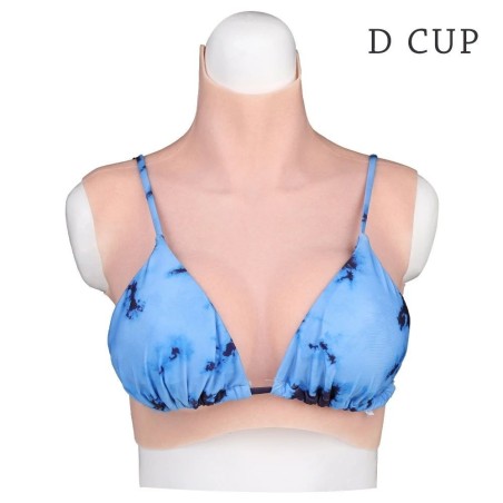 Buste faux seins prix discount, col haut