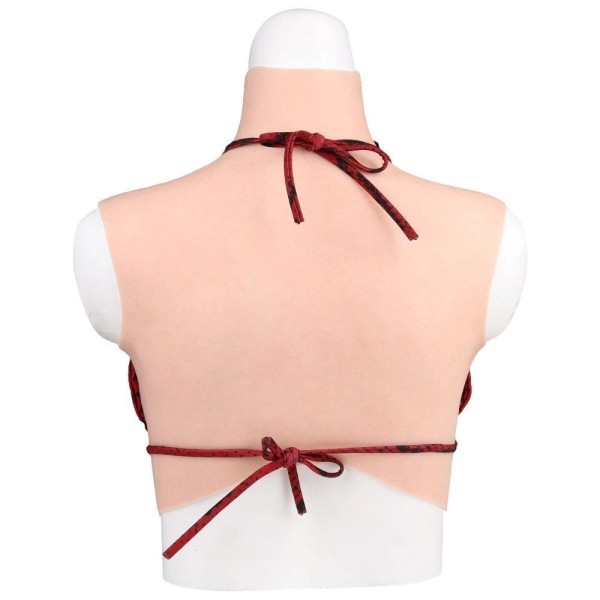 Buste faux seins prix discount, col haut