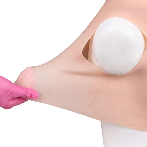 Buste faux seins prix discount, col haut