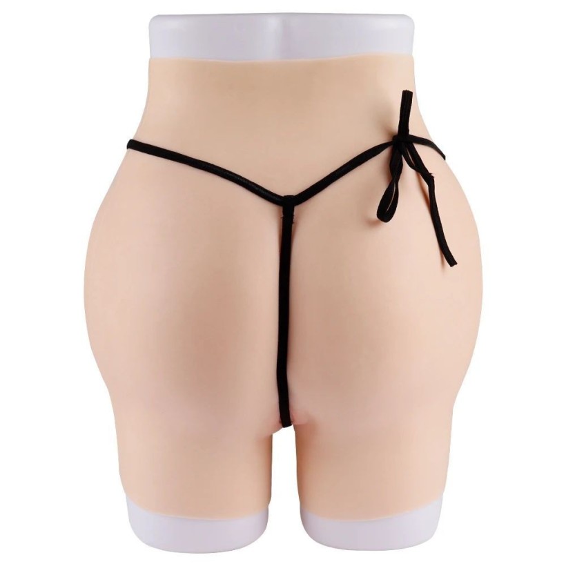 Panty faux vagin réaliste trangenre, en silicone  