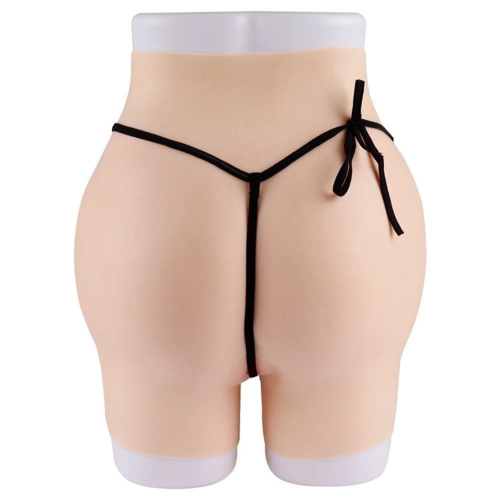 Panty faux vagin réaliste trangenre, en silicone