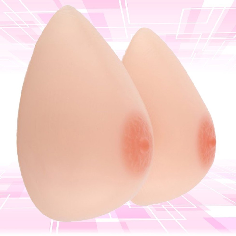 Faux seins silicone réaliste, forme de goutte d'eau Faux seins silicone réaliste, forme de goutte d'eau
