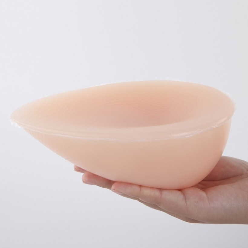 Faux seins silicone réaliste, forme de goutte d'eau