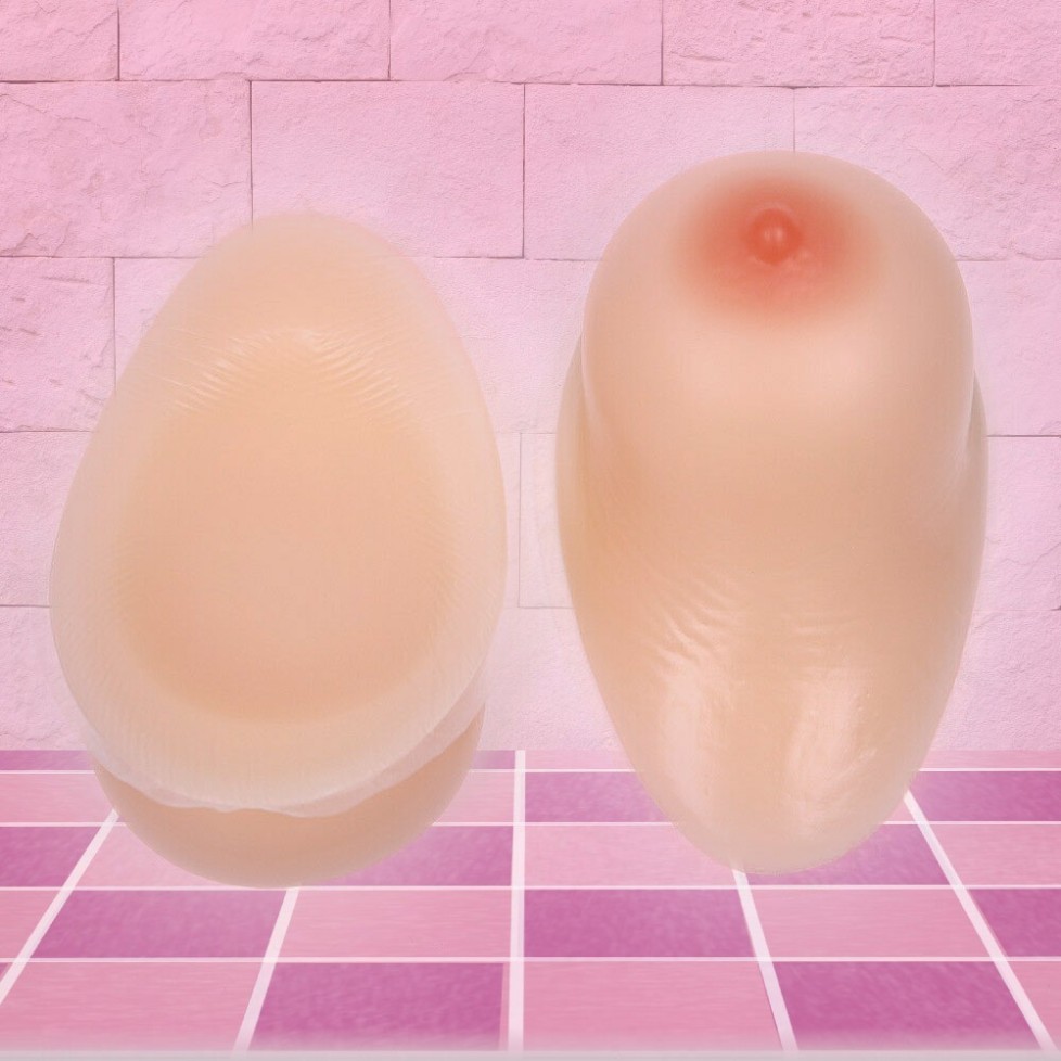 Fausse poitrine en silicone, en forme de goutte d'eau Fausse poitrine en silicone, en forme de goutte d'eau