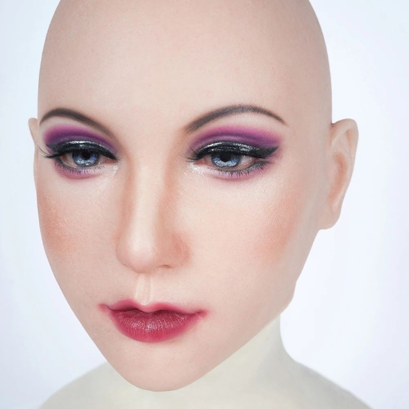 Masque réaliste en silicone tête pleine ou demi-tête, avec maquillage Couleur:Chair  