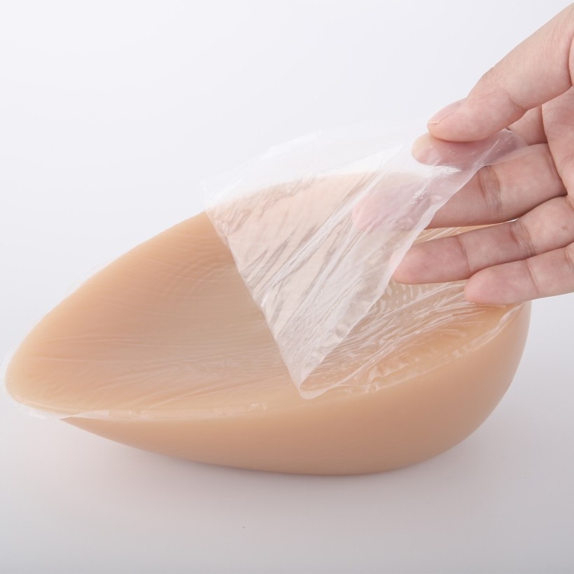 Faux seins  adhésifs en silicone, forme de goutte d'eau