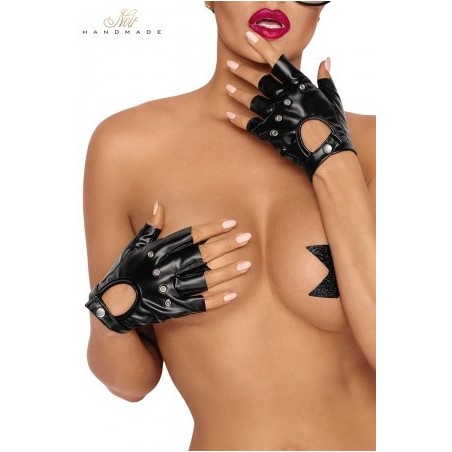  Gants mitaines en wetlook F264