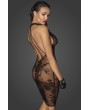Robe mi-longue transparente en tulle F240