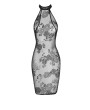 Robe mi-longue transparente en tulle F240