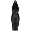 Robe moulante wet look F160 Noir HandMade