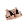 Buste faux seins silicone, un look tendance, encolure ronde 