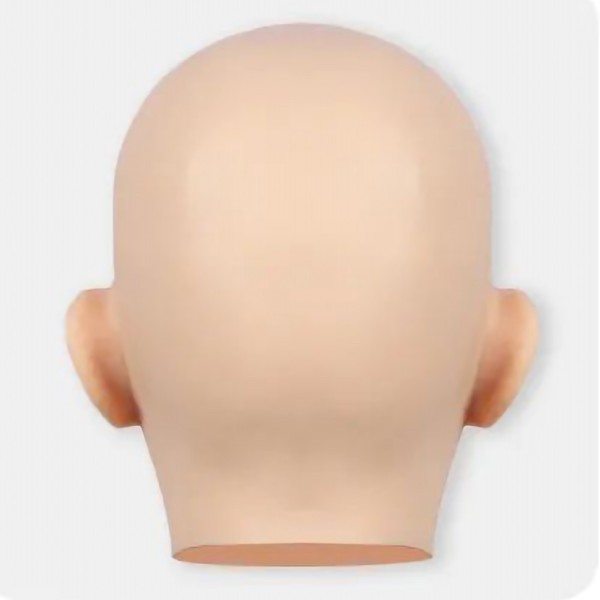 Masque en silicone tête pleine, visage réaliste 