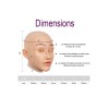 Masque en silicone tête pleine, visage réaliste 
