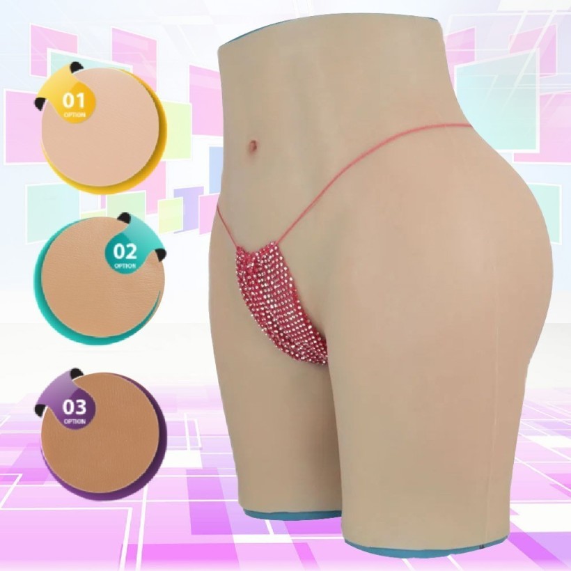 Panty faux vagin en silicone, rehausseur de fesses