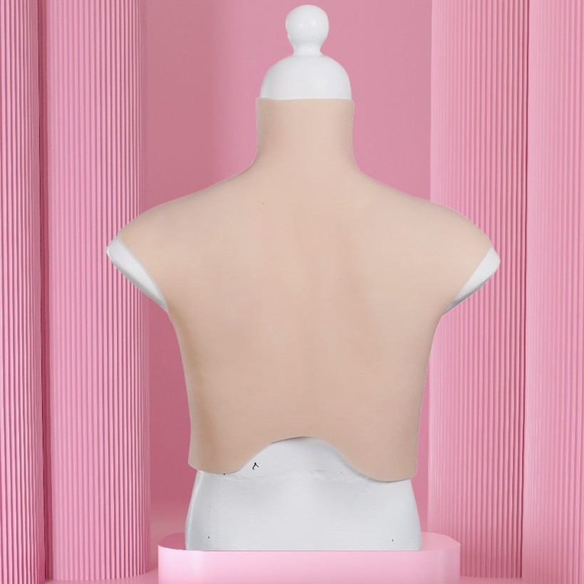 Buste faux seins réaliste en silicone + airbag
