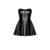 Mini robe bustier Dreamer F308 wetlook Noir HandMade