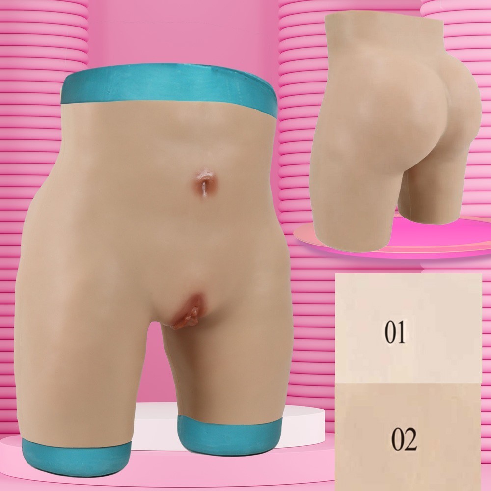 Panty faux vagin réaliste, en silicone