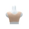 Buste faux seins silicone, encolure ronde, bonnet C