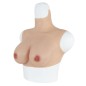 Buste fausse poitrine, intérieur bonnet élastique coton, col haut