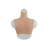 Buste fausse poitrine, intérieur bonnet élastique coton, col haut
