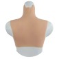 Buste fausse poitrine, intérieur bonnet élastique coton, col haut