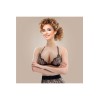 Buste faux seins, vaisseaux apparents, col haut