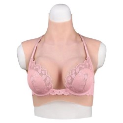 Buste faux seins prix discount, col haut