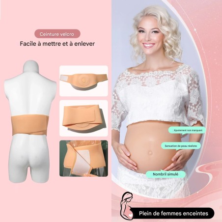 Faux Ventre de Grossesse Réaliste en Silicone Gonflable