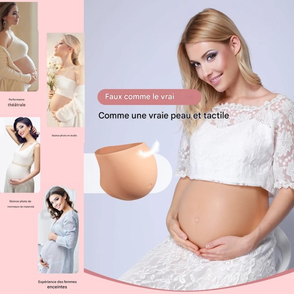 Faux Ventre de Grossesse Réaliste en Silicone Gonflable