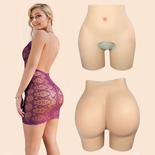 Panty fausses hanches en silicone, taille haute