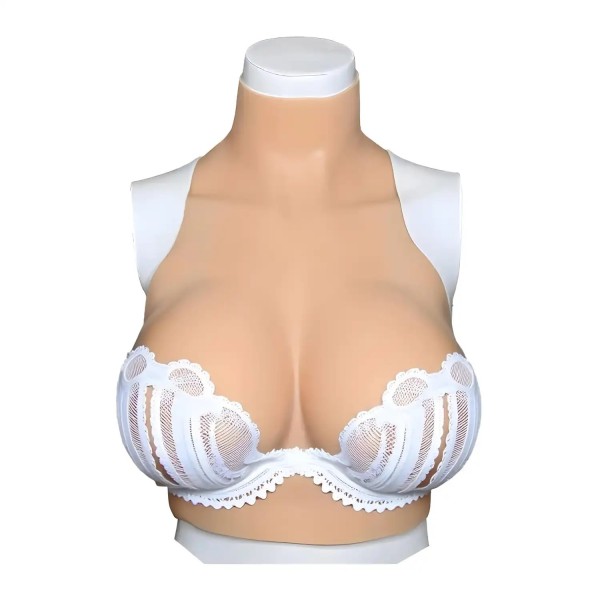 Buste Faux Seins en Silicone - Plastron Réaliste à Petit Prix
