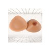Faux seins triangle marron – Silicone doux, effet naturel
